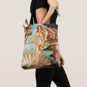 Mooi Botticelli Venus gerestaureerd en verkleurd Tote Bag (Dichtbij)