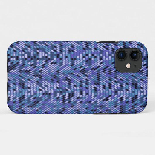 Mooi, breipatroon, gebreid, blauw en Case-Mate iPhone case (Achterkant (horizontaal))