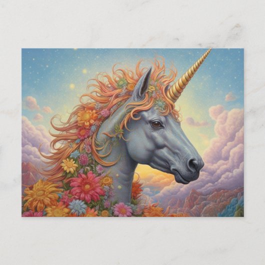 Mooi Briefkaart van Unicorn (Voorkant)