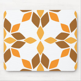 Mooi bruin bloemblad patroon muismat