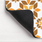 Mooi bruin bloemblad patroon muismat (Hoek)