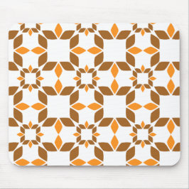 Mooi bruin bloemblad patroon muismat
