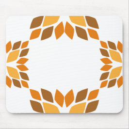 Mooi bruin bloemblad patroon muismat