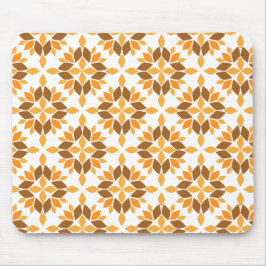 Mooi bruin bloemblad patroon muismat