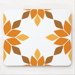Mooi bruin bloemblad patroon muismat