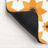 Mooi bruin bloemblad patroon muismat (Hoek)