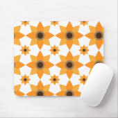 Mooi bruin bloemblad patroon muismat (Met muis)