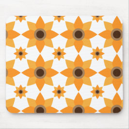 Mooi bruin bloemblad patroon muismat