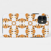 Mooi bruin bloemenpatroon Case-Mate iPhone case (Achterkant (horizontaal))
