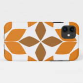 Mooi bruin bloemenpatroon Case-Mate iPhone case (Achterkant (horizontaal))