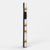 Mooi bruin bloemenpatroon Case-Mate iPhone case (Achterkant/rechts)