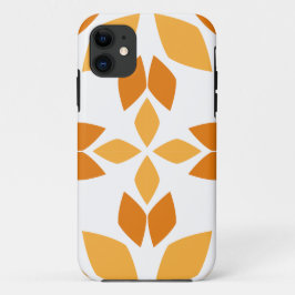 Mooi bruin bloemenpatroon iPhone 11 hoesje