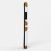 Mooi bruin bloemenpatroon Case-Mate iPhone case (Achterkant/rechts)