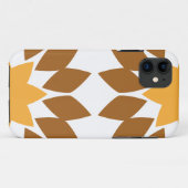 Mooi bruin bloemenpatroon Case-Mate iPhone case (Achterkant (horizontaal))