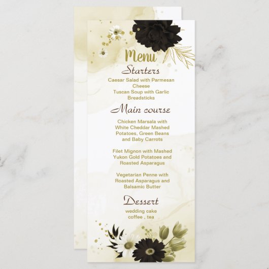 mooi bruin ivoorgoudbruin bruinbruin brutaal trouw menu (Voorkant / Achterkant)