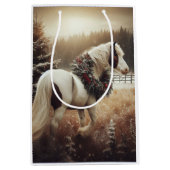 Mooi Bruin Paard Ruitersport Dierenliefde Medium Cadeauzakje (Voorkant)