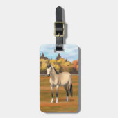 Mooi Buckskin Quarter Horse Bagagelabel (Voorkant verticaal)