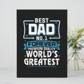Mooi cadeau voor vader - Beste papa - Nummer 1 Kaart (Staand voorkant)