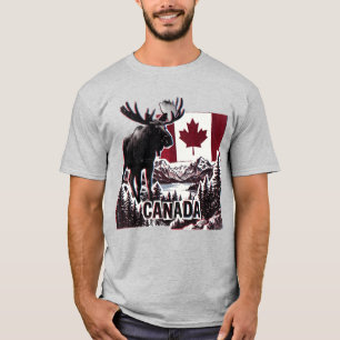 Mooi Canada. Canadese vlag. Canadese eland.  T-shirt