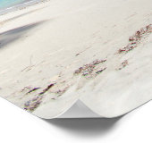 Mooi Caraïbisch strand Poster (Hoek)
