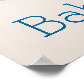 Mooi Caraïbisch strand Poster (Hoek)