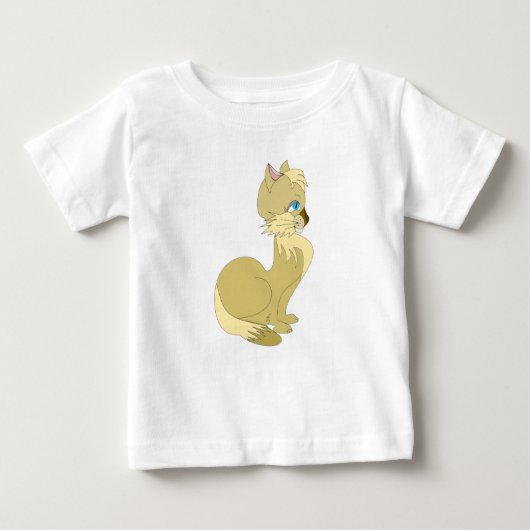 Mooi Cat Baby T-shirt (Voorkant)