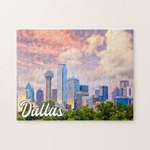 Mooi centrum Dallas, Texas, Verenigde Staten Legpuzzel