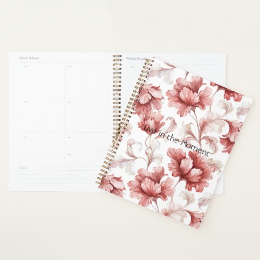 Mooi Chic Rode Bloemen Planner (Display)