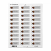Mooi Chihuahua custom retour adres label (Full Sheet)