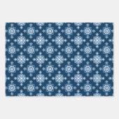 Mooi Classic Blue | Elegant Blue en White Inpakpapier Vel (Voorkant 2)