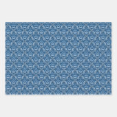 Mooi Classic Blue | Elegant Blue en White Inpakpapier Vel (Voorkant)