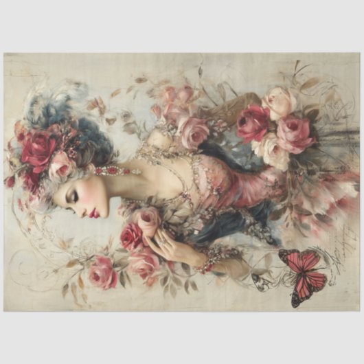 Mooi Collectie Schoonheidsportret Tissuepapier (Voorkant)