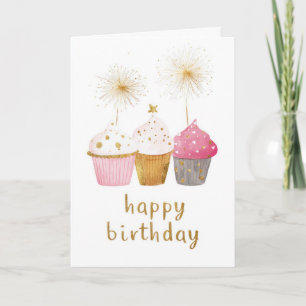 Mooi Cupcake Verjaardag Kaart