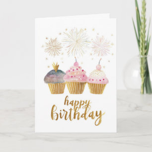 Mooi Cupcake Verjaardag Kaart