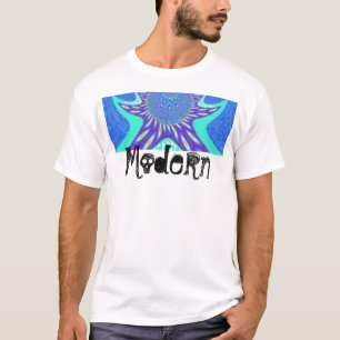 Mooi cyaan blauw caleidoscoop vector art ontwerp t-shirt