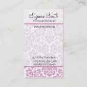 Mooi Damask Visitekaartje (Achterkant)