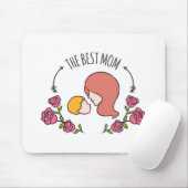 Mooi de beste mama Moederdag | Muismat (Met muis)