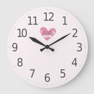 Mooi de beste mama Moederdag Wandklok Grote Klok