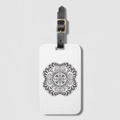 Mooi deco Square Doodle Bagagelabel (Voorkant (verticaal))