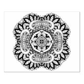 Mooi deco Square Doodle Rubberstempel (Afrduk)