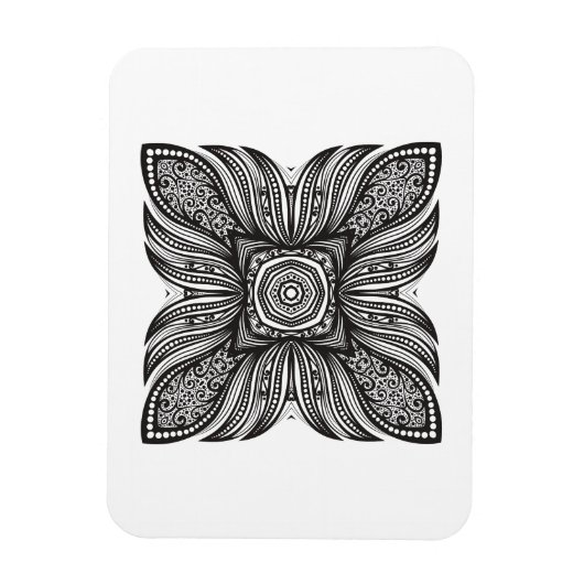 Mooi decor Square Doodle Magneet (Verticaal)