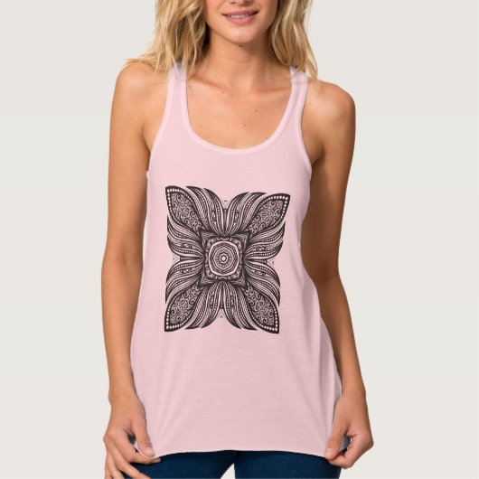 Mooi decor Square Doodle Tanktop (Voorkant)