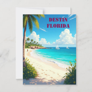 Mooi Destin Florida Sunset Beach Briefkaart