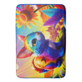 Mooi dier drie badmat (Voorkant Verticaal)