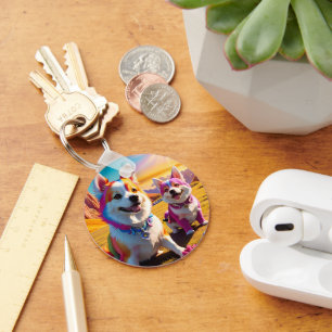 Mooi dier vier sleutelhanger