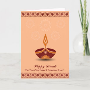 Mooi Diwali-ontwerp Kaart