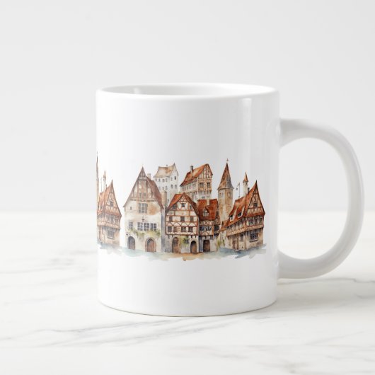 Mooi  dorpje extra grote beker (Rechts)