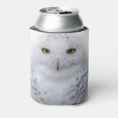 Mooi, drommelig en Serene Snowy Owl Blikjeskoeler (Blikje Achterkant)