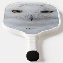 Mooi, drommelig en Serene Snowy Owl Pickleball Paddle