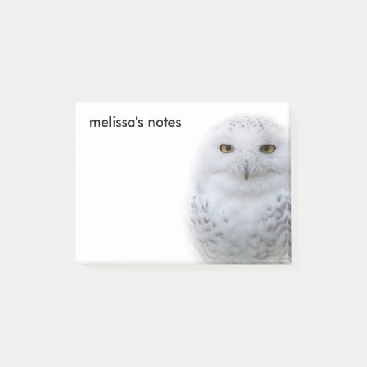 Mooi, drommelig en Serene Snowy Owl Post-it® Notes (Voorkant)
